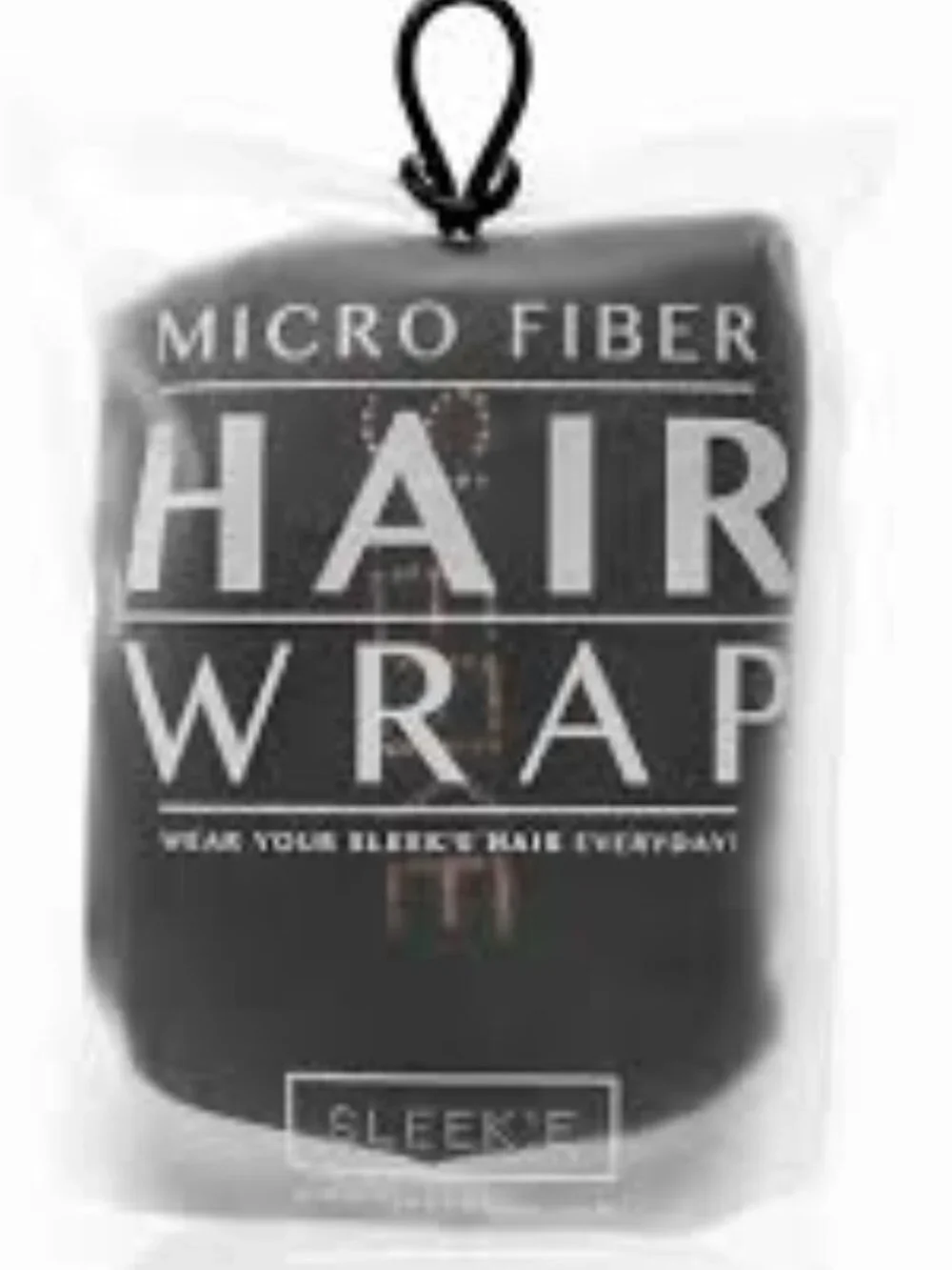 SLEEK'E MICROFIBER HAIR WRAP - BLACK - BRAND NEW - SEALED